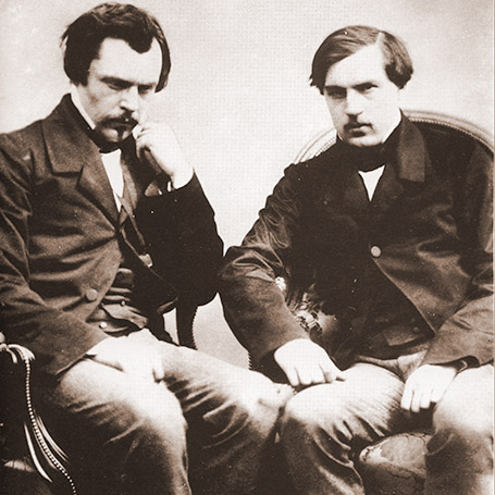 ادمون دو گونکور Goncourt Edmond de (1822-1896) و ژول دو گونکور Jules de Goncourt