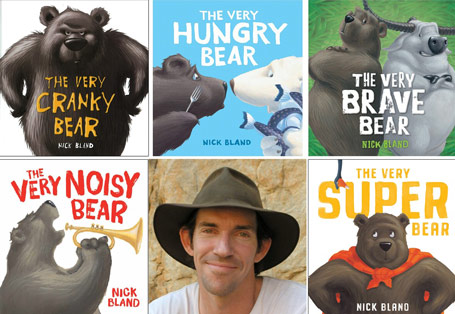 [Nick Bland]  هفت‌جلدی «خرسی» که شامل کتاب‌های «خرسی خیلی بداخلاق»، «خرسی خیلی کلافه»، «خرسی خیلی گرسنه»[The very hungry bear]