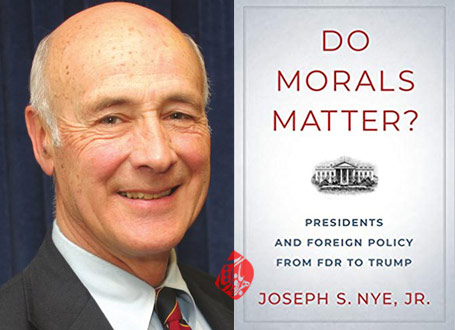 جوزف نای [Joseph Nye] در کتاب «اهمیت اخلاق؟ روسای جمهور و سیاست خارجی آمریکا از فرانکلین روزولت تا ترامپ» [Do Morals Matter? Presidents and Foreign Policy from FDR to Trump]