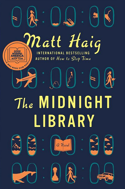 20 طرح جلد برگزیده 2020  The Midnight Library Novel by Matt Haig