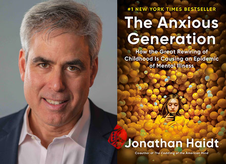 نسل مضطرب» [The anxious generation: how the great rewiring of childhood is causing an epidemic of mental illness] نوشته‌ی جاناتان هایت [Jonathan Haidt